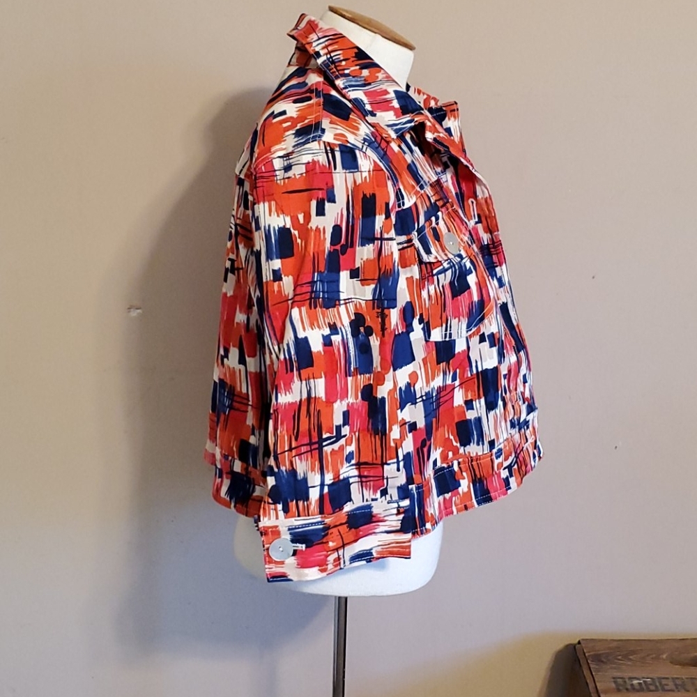 Ruby Rd Cropped Lined Jacket Size 10p - image 5